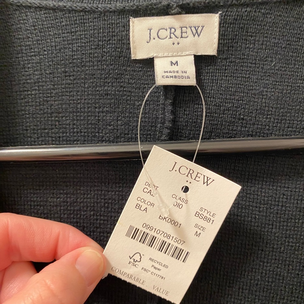 Jcrew Factory sweater blazer, size medium, NWT - Picture 2 of 2